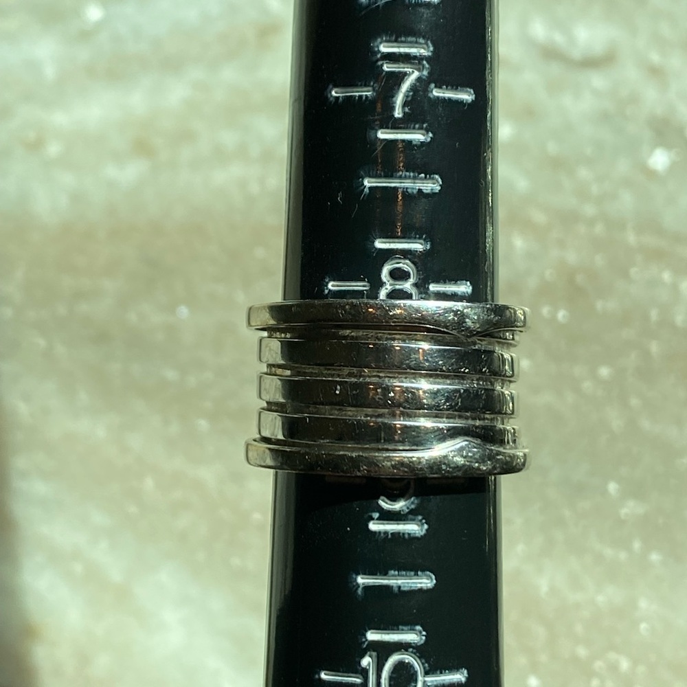 FABULOUS BULGARI 18KT WHITE GOLD B.ZERO1 RING - Picture 12 of 14